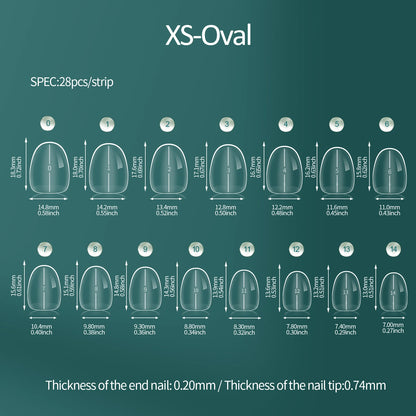 Nailpop Instant Apex Nail Tips Pro Grade Thick False Nails Salon Quality Acrylic Extensions Durable DIY Nail Supplies 140/150pcs
