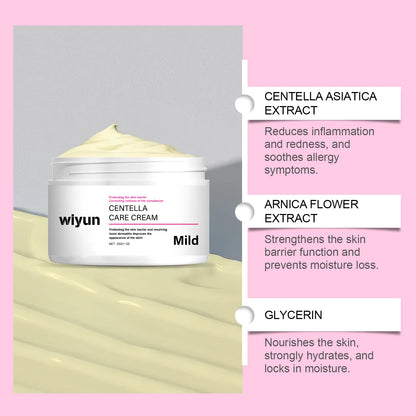 Centella Asiatica Soothing Cream Hydrating Face Moisturizer Calming Sensitive Skin Nourishing Redness Repair Acne Removal Cream