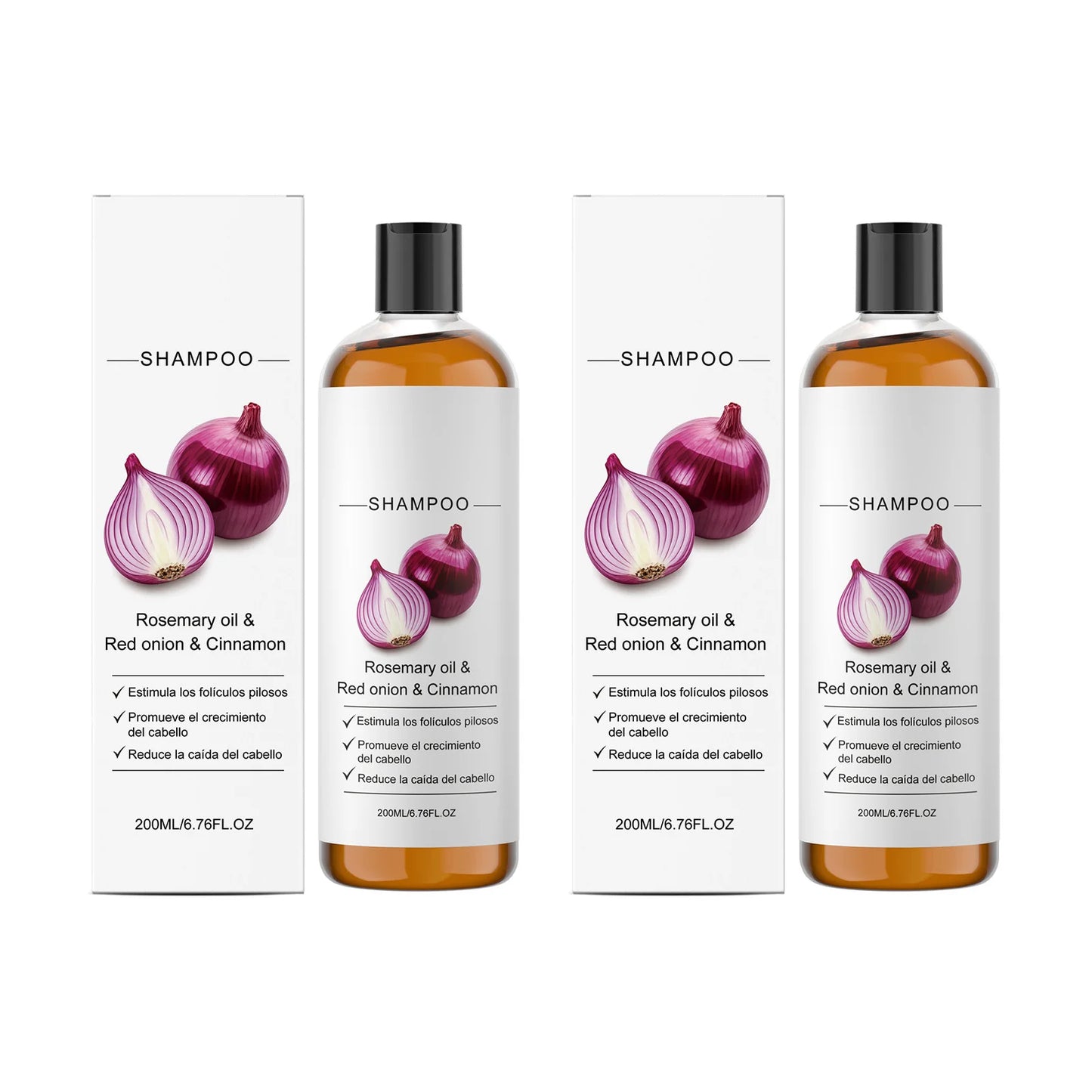 Rosemary Red Onion Shampoo Strengthen Hair Roots Reduce Hair Loss Cleaning Improve Scalp Health Control Oil Nourishing Hair Care