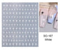 1pcs Golden 3D Metal Laser Starburst Nail Stickers Vibrant Y2K Nail Art Decorations for Manicure French Nail Art and DIY Nail