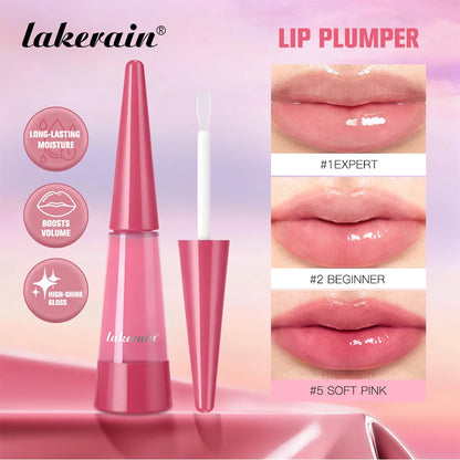 Lip Plumper Korean Cosmetics Moisturizing Transparent Gloss Fragrance Free Plumping Care 0.15oz Stocking Stuffer