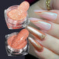 1 Jar Universal Laser Nail Glitter Holographic Powder Transparent Laser Magic Aurora Mirror Glitter UV Gel Pigment Dust