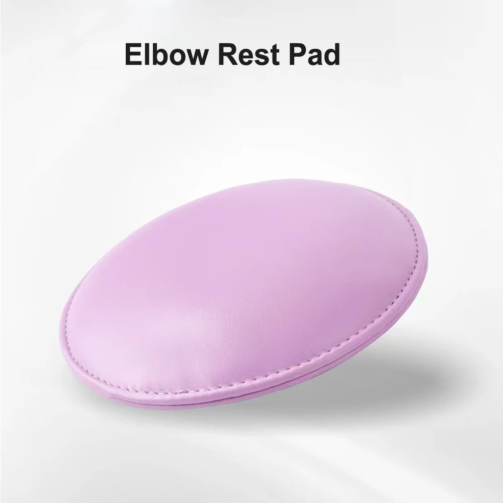 Round Microfiber Leather Elbow Rest Pad Professional Non-Slip Nail Technician Hand Rest Pillow for nail Salon Manicure Elbow Pad