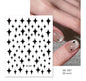 1pcs Golden 3D Metal Laser Starburst Nail Stickers Vibrant Y2K Nail Art Decorations for Manicure French Nail Art and DIY Nail