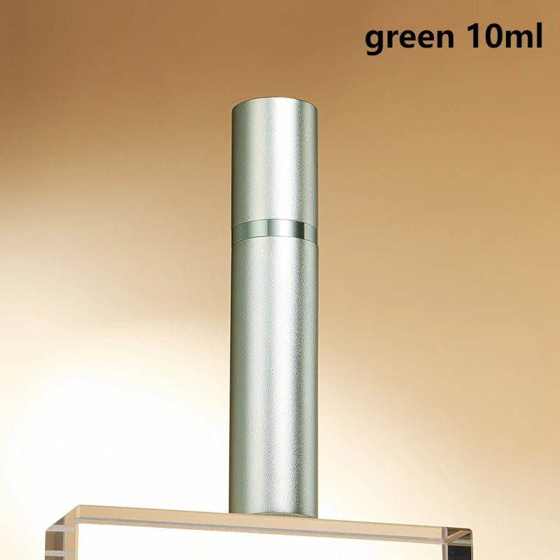 10ml 5ml Perfume Atomizer Portable Liquid Container For Cosmetics Traveling Mini Aluminum Spray Alcochol Empty Refillable Bottle