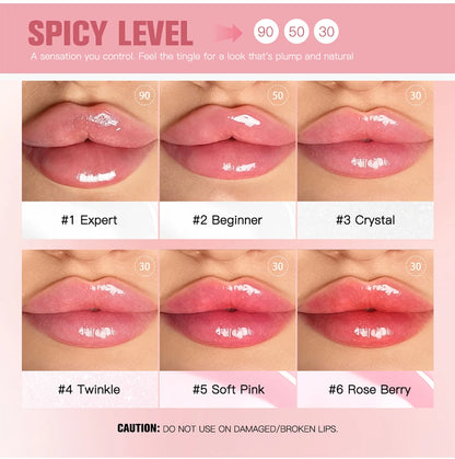 Lip Plumper Korean Cosmetics Moisturizing Transparent Gloss Fragrance Free Plumping Care 0.15oz Stocking Stuffer