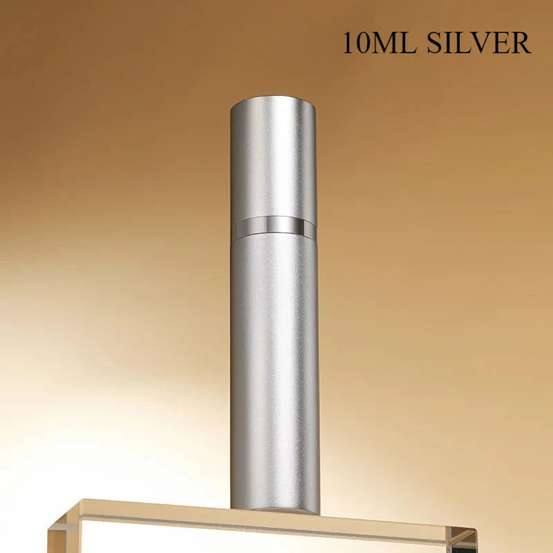 10ml 5ml Perfume Atomizer Portable Liquid Container For Cosmetics Traveling Mini Aluminum Spray Alcochol Empty Refillable Bottle