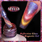 BORN PRETTY Sparkling Glass Bead Cat Magnetic Gel Nail Polish Flash White Spar Red Color Semi Permanent Soak Off UV Gel Varnish