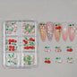 40 Pcs Alloy Nail Gems Charms, Silver Gold 3D Butterfly Dangle Star Nail Rhinestones Charms Pink Red Cherry Shiny Diamond