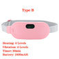 Heated Massage Warming Palace Belt Electric Period Cramp Massager for Menstrual Waist Stomach Abdominal Vibrating Heating Pad