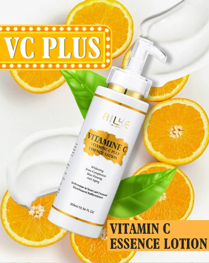 AILKE Vitamin C Set, Reduce Dark Spots, with Lightening Body Lotion, Even Tone Face Cream, Whitening Serum, Brightening Soap