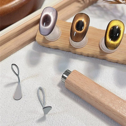 full Set Nail Art Cat Eye Magnet Auxiliary Tools For Black Hole Cat Eye&French&Love-heart&Rabbit Design Magnetic Cat Eye Gel