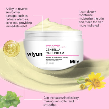 Centella Asiatica Soothing Cream Hydrating Face Moisturizer Calming Sensitive Skin Nourishing Redness Repair Acne Removal Cream