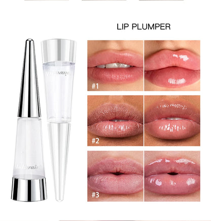 Lip Plumper Korean Cosmetics Moisturizing Transparent Gloss Fragrance Free Plumping Care 0.15oz Stocking Stuffer