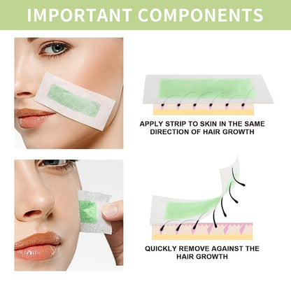 10/20/30/50 Pcs Depilatory Wax Strips For Hair Removal Wax Paper Cold Wax Strips Paper For Face Neck Arm Leg Body Beauty Tools