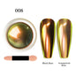 12-Color Glitter Magic Mirror Nail Powder Chameleon Aurora Pigments Multi-Chrome Shift Pigment Iridescent Rainbow Holo Nail Art*