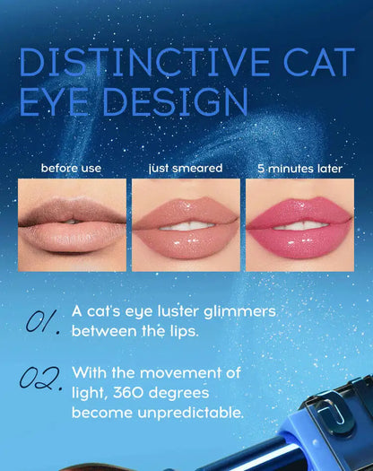 MLSMILE New Upgrade Cat Eye Temperature Change Thousands Of Colors Fine Glitter Non-Stick Cup Color Changing Lipstick