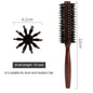 Porcine Bristle Solid Wood Curly Hair Comb Square Handle Hair Styling Roller Comb Flat Rolling Hair Root Fluffy Comb Hairbrush