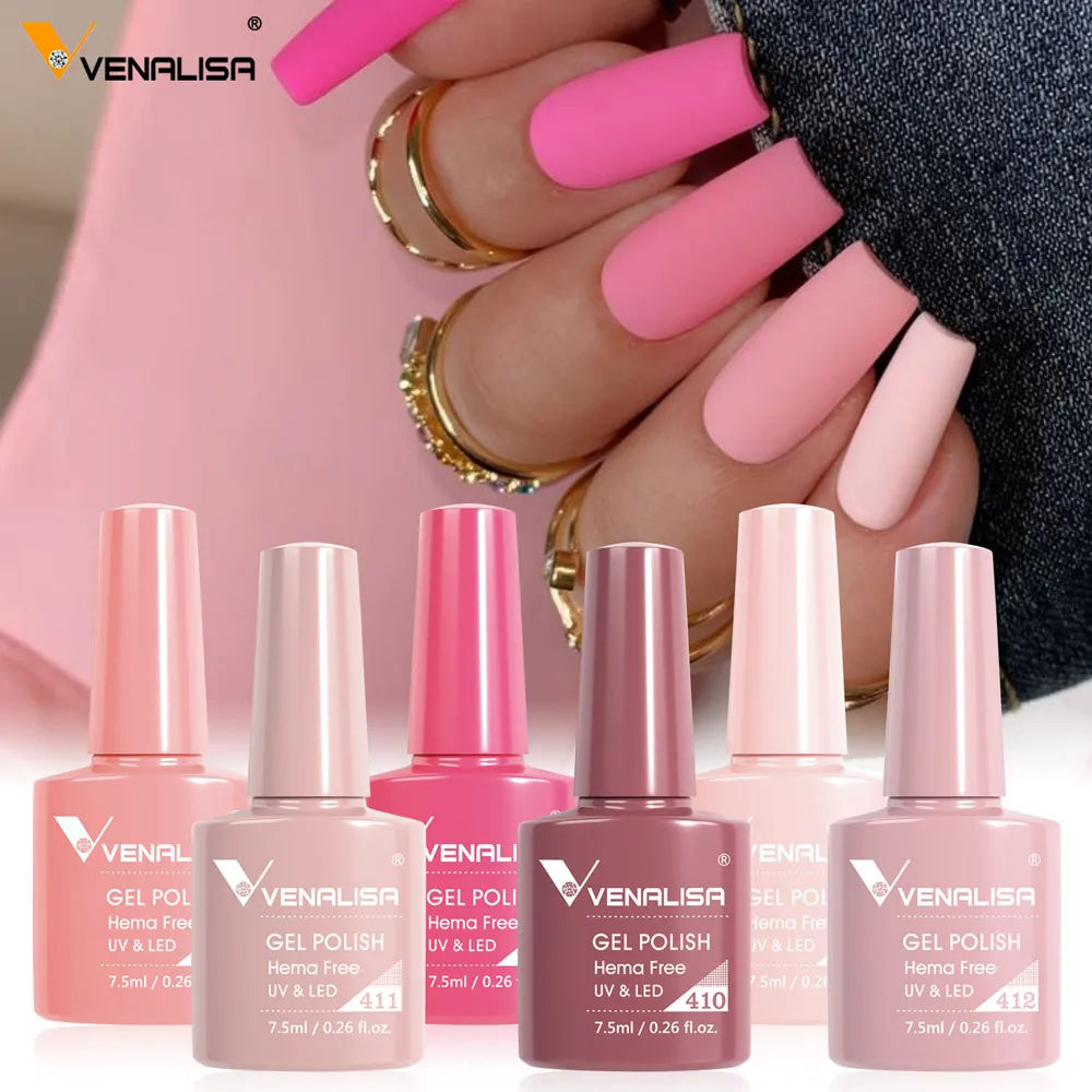 Venalisa 7.5ml HEMA FREE TPO FREE Full Coverage Soak Off UV LED Gel Polish Semi Permanent Nail Varnish Long Wear Gel Lacquer