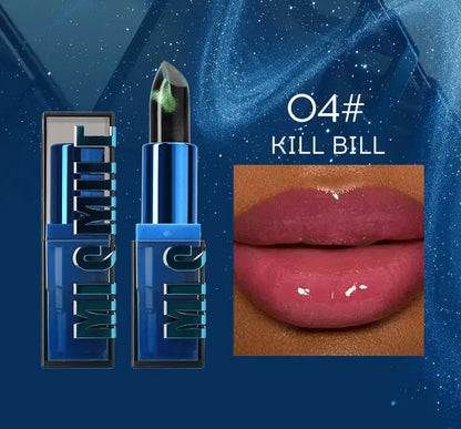 MLSMILE New Upgrade Cat Eye Temperature Change Thousands Of Colors Fine Glitter Non-Stick Cup Color Changing Lipstick