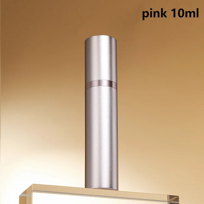 10ml 5ml Perfume Atomizer Portable Liquid Container For Cosmetics Traveling Mini Aluminum Spray Alcochol Empty Refillable Bottle
