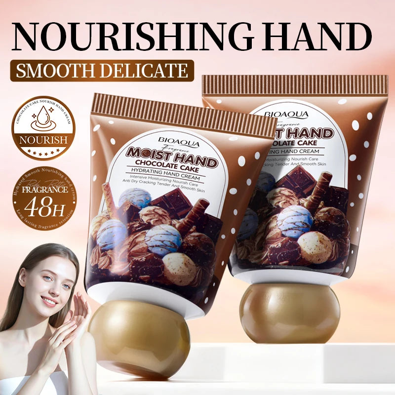 BIOAQUA Chocolate Hand Cream Moisturizing Nourishing Anti-aging Anti-aging Whitening Creams Hands Skin Care Products