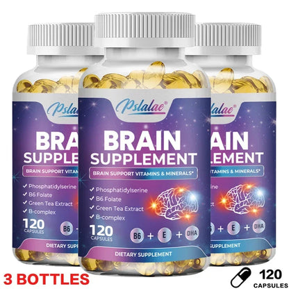 Nootropic Brain & Focus Supplement - Improve Memory, Mental Focus, Cognitive Function, for Brain, Heart Health