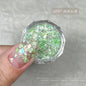 1Pc Mixed Shapes Sparkle Nail Glitter Sequins Polish Star Heart Hexagon Nail Glitter 3D Decals For Nail Shining Decorations