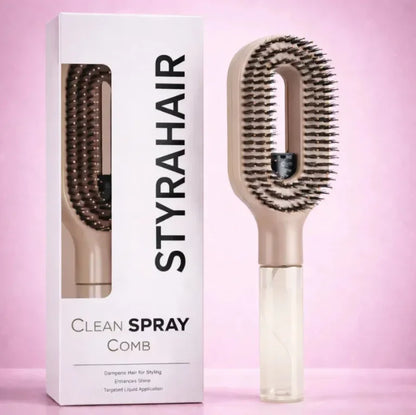 2 in 1 Spray Massage Comb Essential Oil Water Spray Bottle Anti Static Scalp Massager for Hair Detangling Daily Hair Care Salon