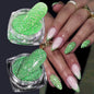 1 Jar Universal Laser Nail Glitter Holographic Powder Transparent Laser Magic Aurora Mirror Glitter UV Gel Pigment Dust