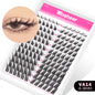 WOSHEER Lashes Cluster Kit Cat Lashes DIY Natural Eyelash Extension Kit Lash Bond & Seal Eyelash Clusters Set Makeup