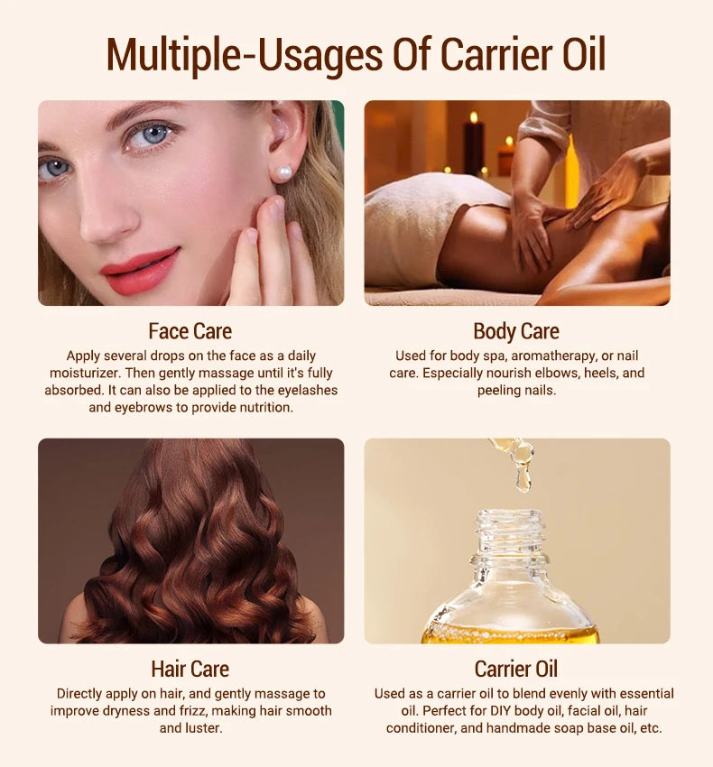 100ml Black Cumin Seed Oil For Hair Care Strengthen Conditions Scalp Cold Pressed Nourishes Nails Skin Hydration Body Massage