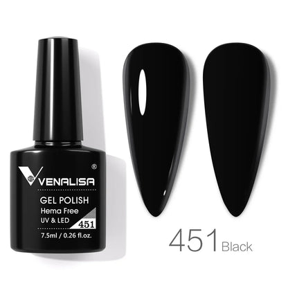 Venalisa 7.5ml HEMA FREE TPO FREE Full Coverage Soak Off UV LED Gel Polish Semi Permanent Nail Varnish Long Wear Gel Lacquer