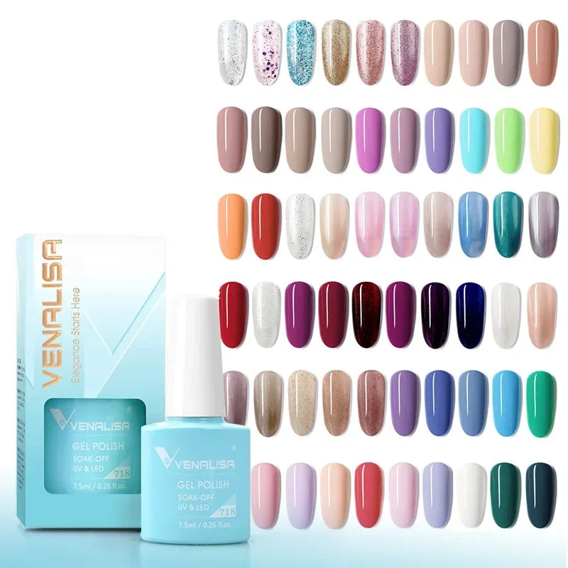 Venalisa 7.5ml HEMA FREE TPO FREE Full Coverage Soak Off UV LED Gel Polish Semi Permanent Nail Varnish Long Wear Gel Lacquer