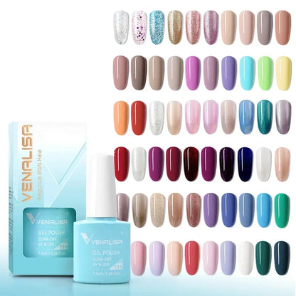 Venalisa 7.5ml HEMA FREE TPO FREE Full Coverage Soak Off UV LED Gel Polish Semi Permanent Nail Varnish Long Wear Gel Lacquer