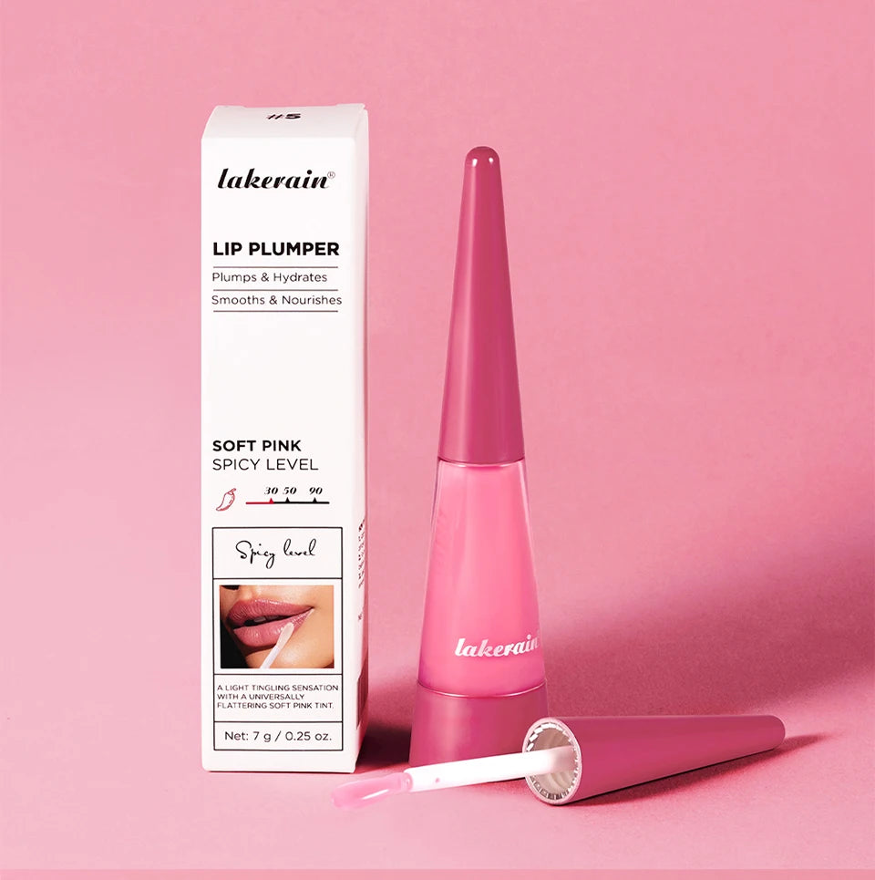 Lip Plumper Korean Cosmetics Moisturizing Transparent Gloss Fragrance Free Plumping Care 0.15oz Stocking Stuffer
