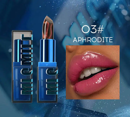 MLSMILE New Upgrade Cat Eye Temperature Change Thousands Of Colors Fine Glitter Non-Stick Cup Color Changing Lipstick