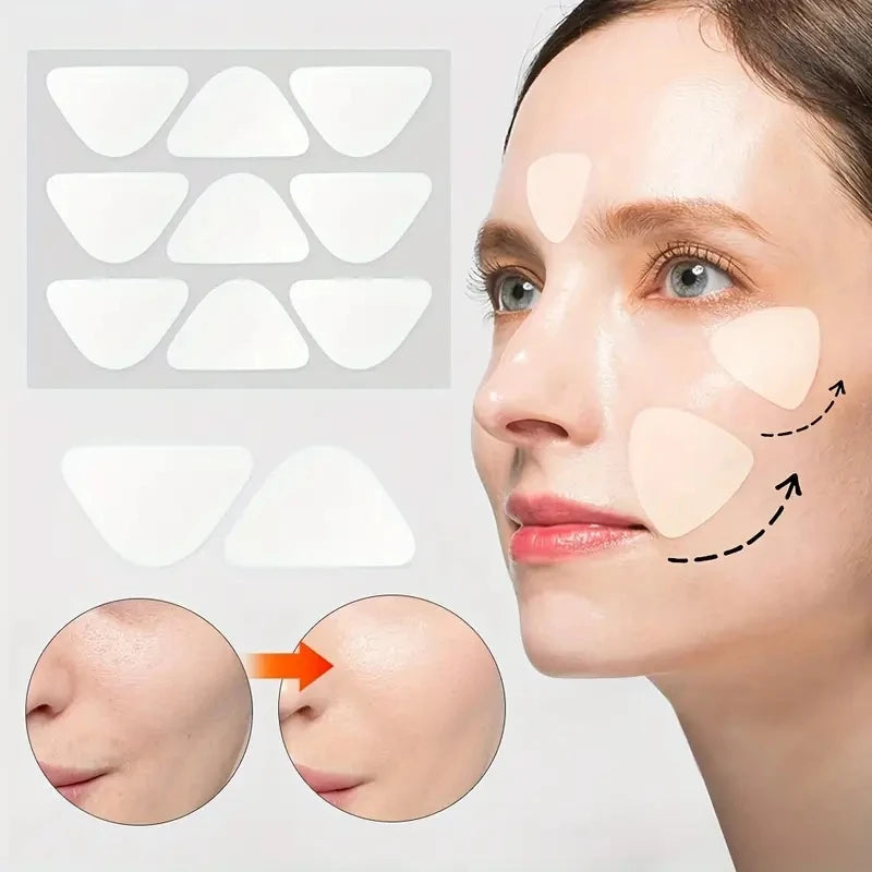 90pcs Silicone Facial Patches Forehead Face Smile Lines Patches, Easy to Use Facial Skin Firming Patches