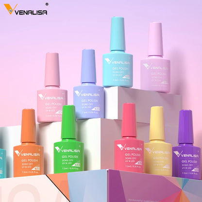 Venalisa 7.5ml HEMA FREE TPO FREE Full Coverage Soak Off UV LED Gel Polish Semi Permanent Nail Varnish Long Wear Gel Lacquer