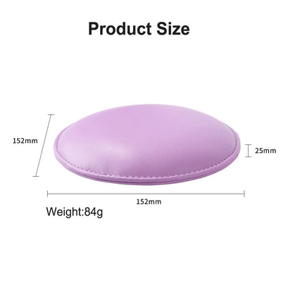 Round Microfiber Leather Elbow Rest Pad Professional Non-Slip Nail Technician Hand Rest Pillow for nail Salon Manicure Elbow Pad