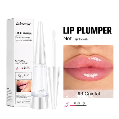 Lip Plumper Korean Cosmetics Moisturizing Transparent Gloss Fragrance Free Plumping Care 0.15oz Stocking Stuffer