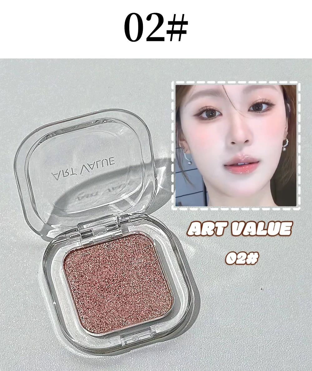 ART VALUE Single Color Eyeshadow Palette, Long-lasting, Matte & Shimmer Finish, No Fallout, Multi-color Eyeshadow for Makeup