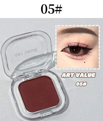 ART VALUE Single Color Eyeshadow Palette, Long-lasting, Matte & Shimmer Finish, No Fallout, Multi-color Eyeshadow for Makeup