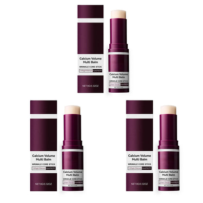 Korean Calcium Volume Multi Balm+Calcium Collagen Moisturizer+Pore Firming Essence Gentle & Moisture Routine for Daily Skincare