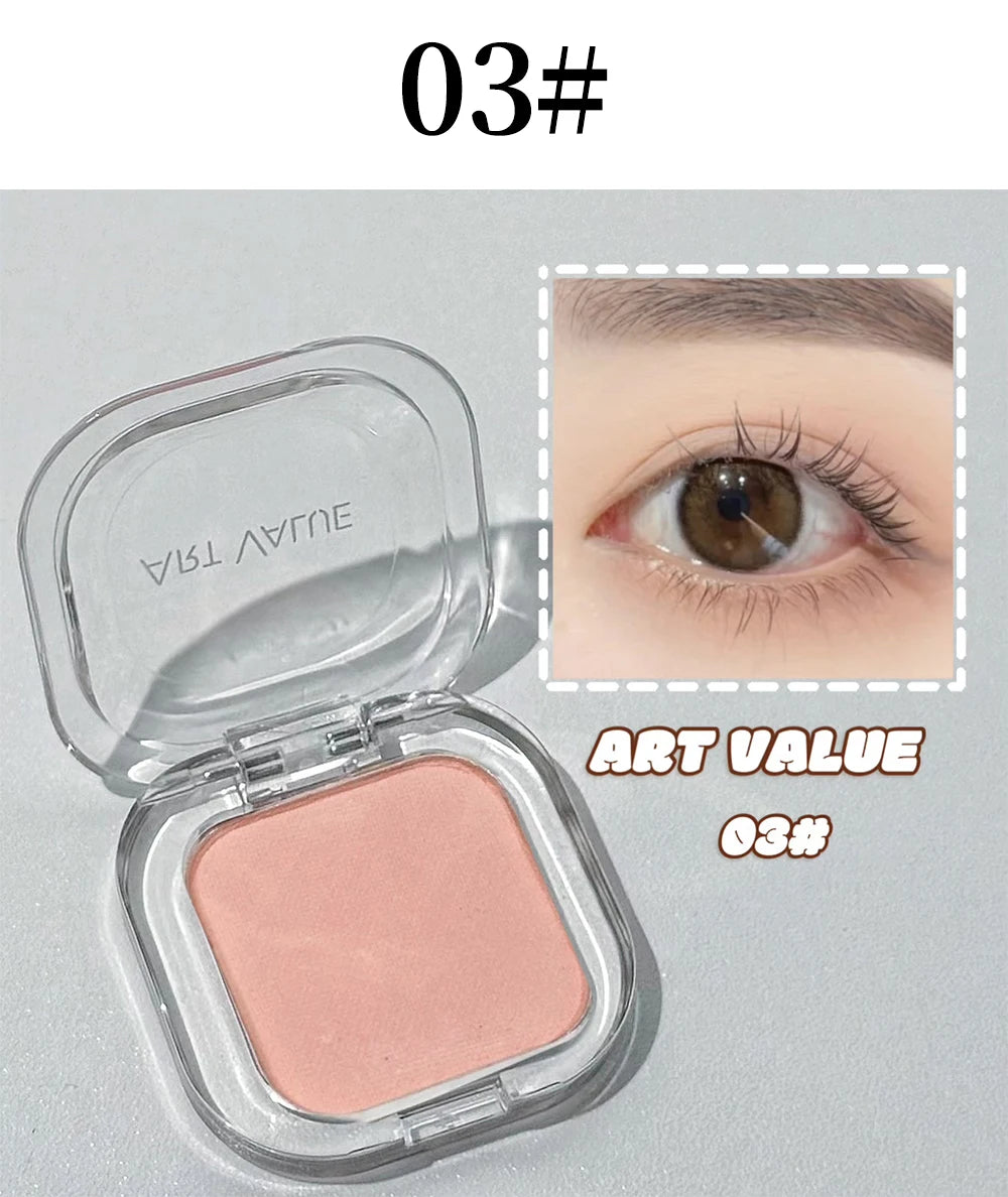 ART VALUE Single Color Eyeshadow Palette, Long-lasting, Matte & Shimmer Finish, No Fallout, Multi-color Eyeshadow for Makeup