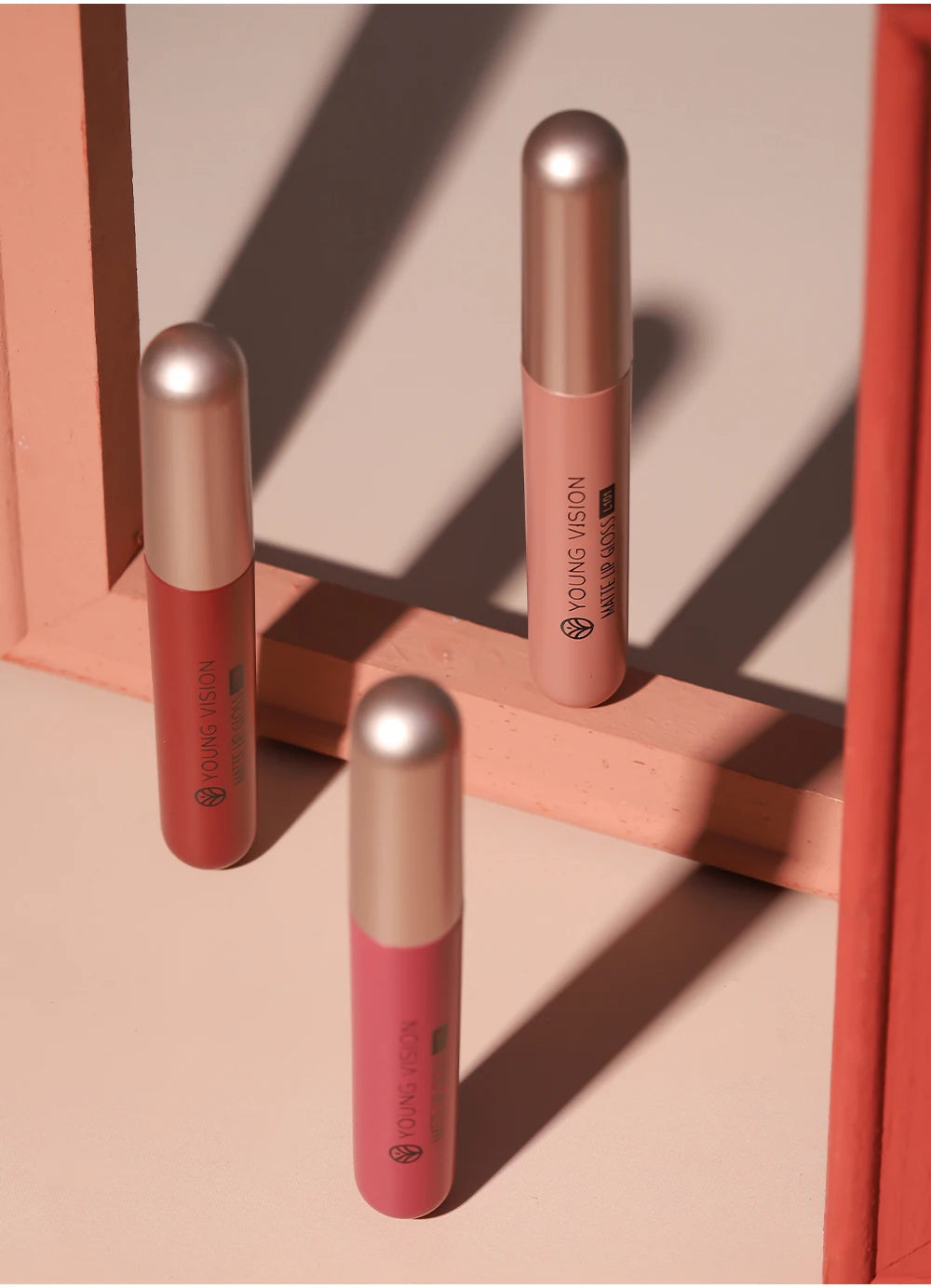 YOUNG VISION 6Pcs/Set Matte Velvet Lipgloss Waterproof Long-Lasting Liquid Lipstick for Flawless Makeup