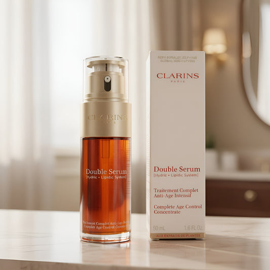 Clarins Double Serum Complete Age Defying Concentrate 1.6oz Hydric + Lipidic