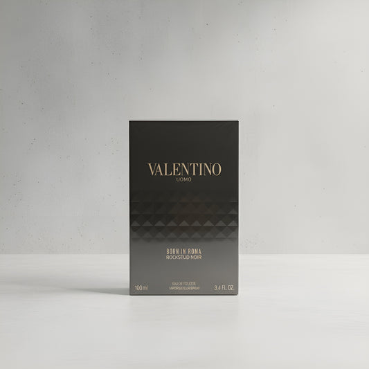 Valentino Uomo Born In Roma Rockstud Noir EDT for Men 3.4 Fl Oz / 100ml | Authentic Luxury Fragrance