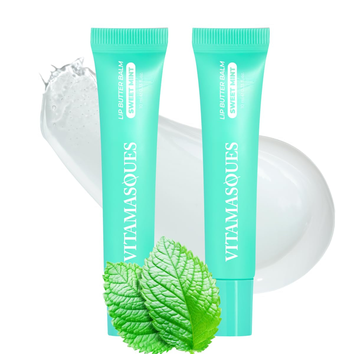 Vitamasques Lip Butter Balm Vanilla Creme, Korean Lip Balm - Peptide Lip Treatment - Lip Balm Hydrating - Light Tinted Lip Balm - Made in Korea - 0.33 Fl.Oz