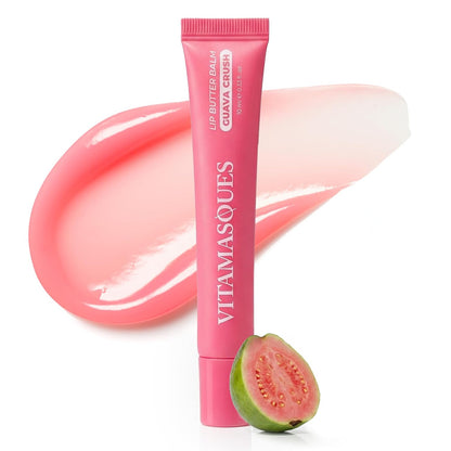 Vitamasques Lip Butter Balm Vanilla Creme, Korean Lip Balm - Peptide Lip Treatment - Lip Balm Hydrating - Light Tinted Lip Balm - Made in Korea - 0.33 Fl.Oz